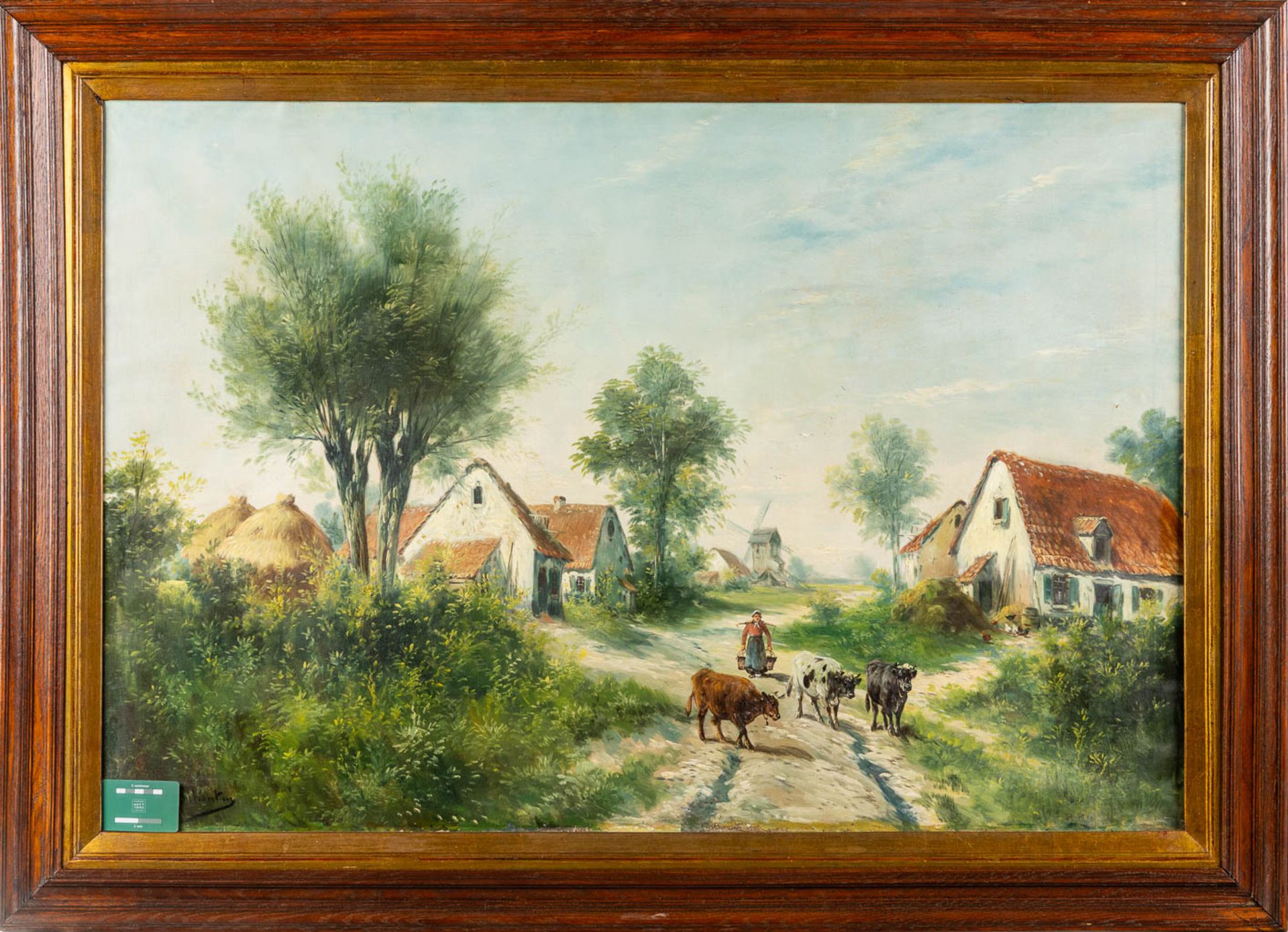 Paul SCHOUTEN (1860-1922) 'Farm landscape'. (W:120 x H:83 cm) - Bild 2 aus 9