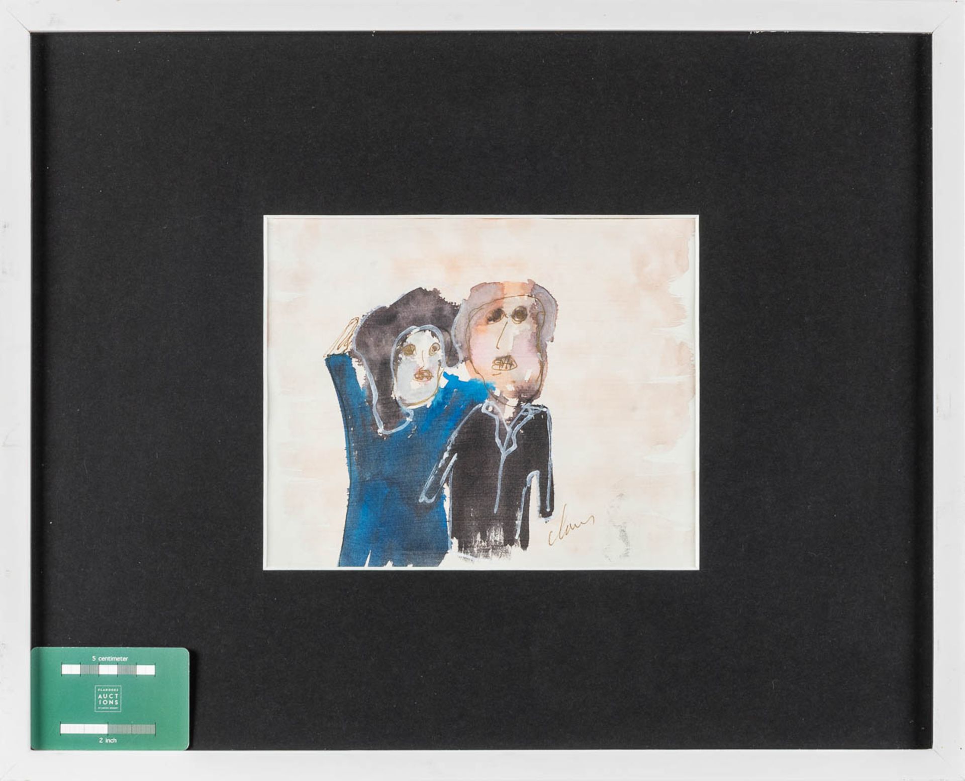 Hugo CLAUS (1929-2008) 'Two figures'. (W:24 x H:20 cm) - Bild 2 aus 5