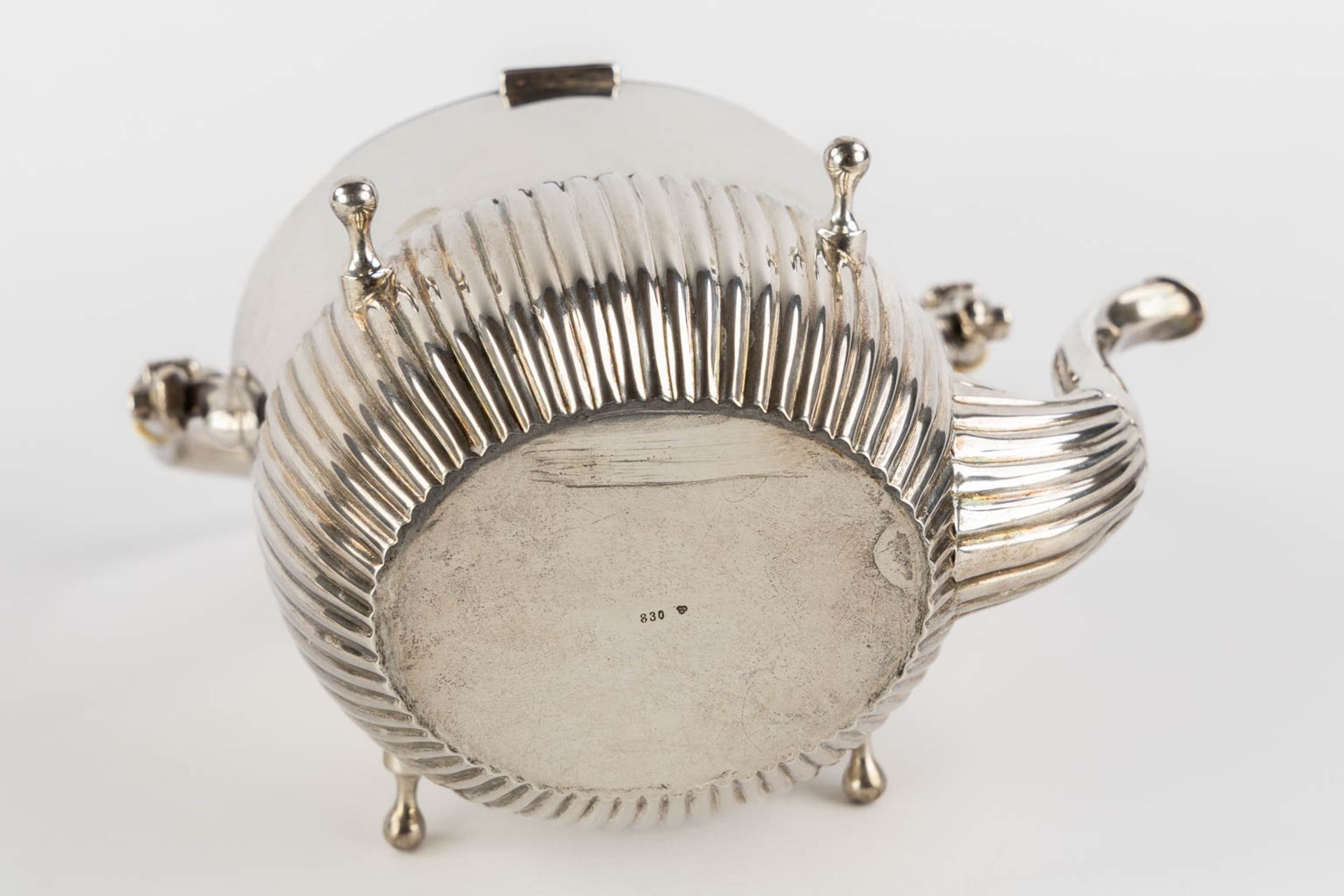 A coffee pot, inkpot and ink blotter, Sweden, silver. 1,815kg. (L:15 x W:25 x H:35 cm) - Image 16 of 18