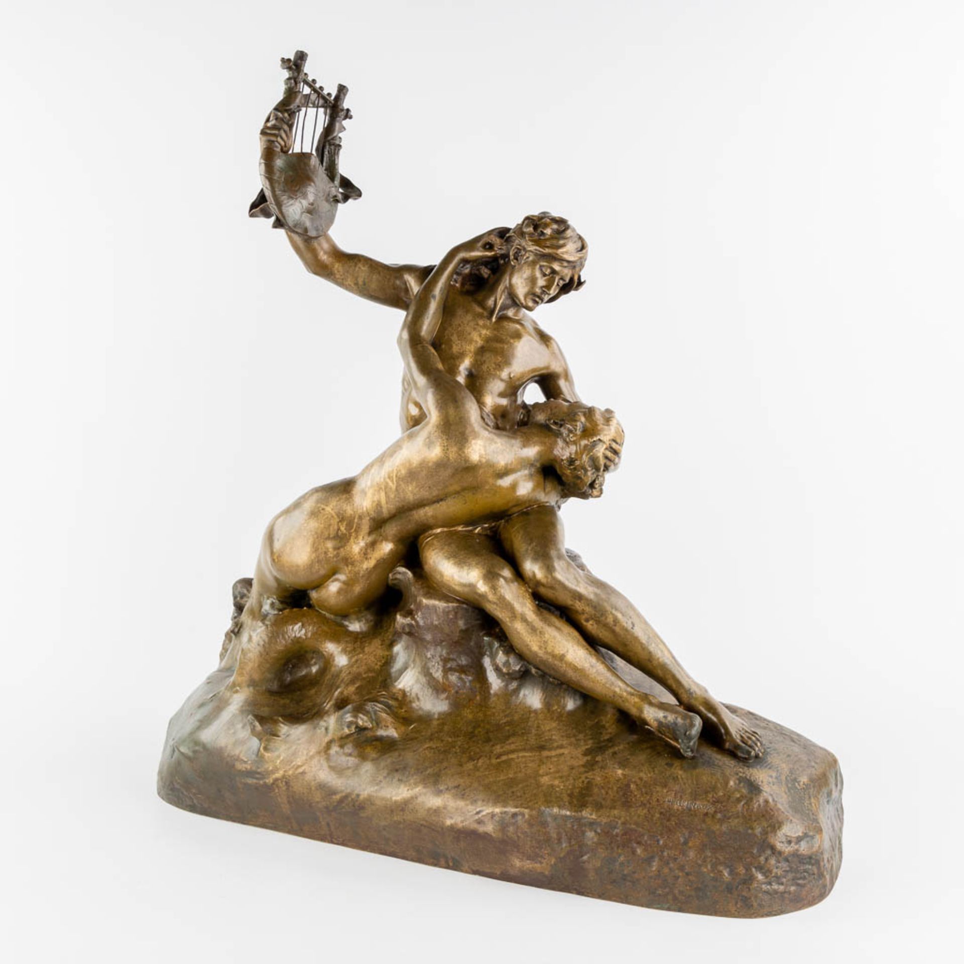 Emmanuel HANNAUX (1855-1934) 'Le Poète et la Sirène' (L:30 x W:70 x H:77 cm) - Image 3 of 13