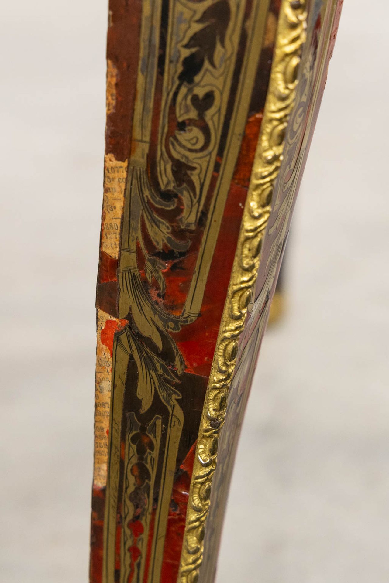 A Boulle 'Table Violon', tortoiseshell and copper inlay, Napoleon 3. (L:73 x W:120 x H:77 cm) - Bild 12 aus 19