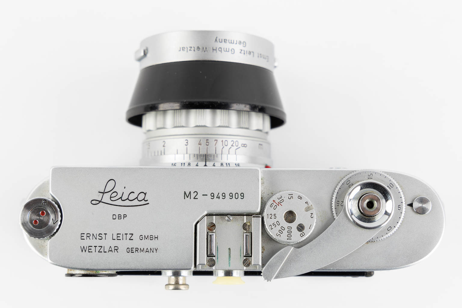 Leica, model M2, an analog photocamera. (L:8 x W:14 x H:7,6 cm) - Image 8 of 15