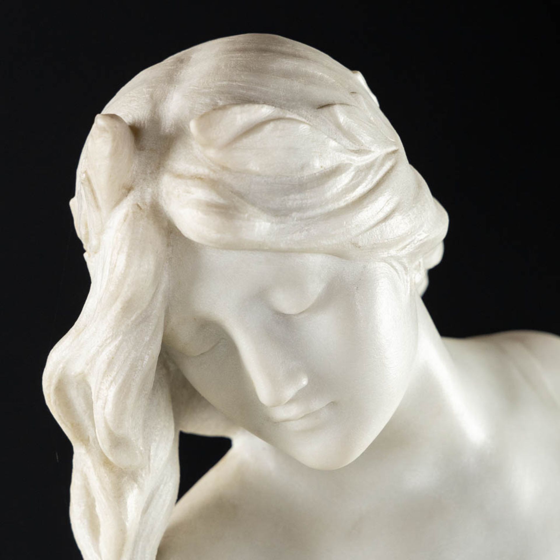 Edouard DROUOT (1859-1945) 'Venus on a wave'. (L:23 x W:43 x H:90 cm) - Image 7 of 10