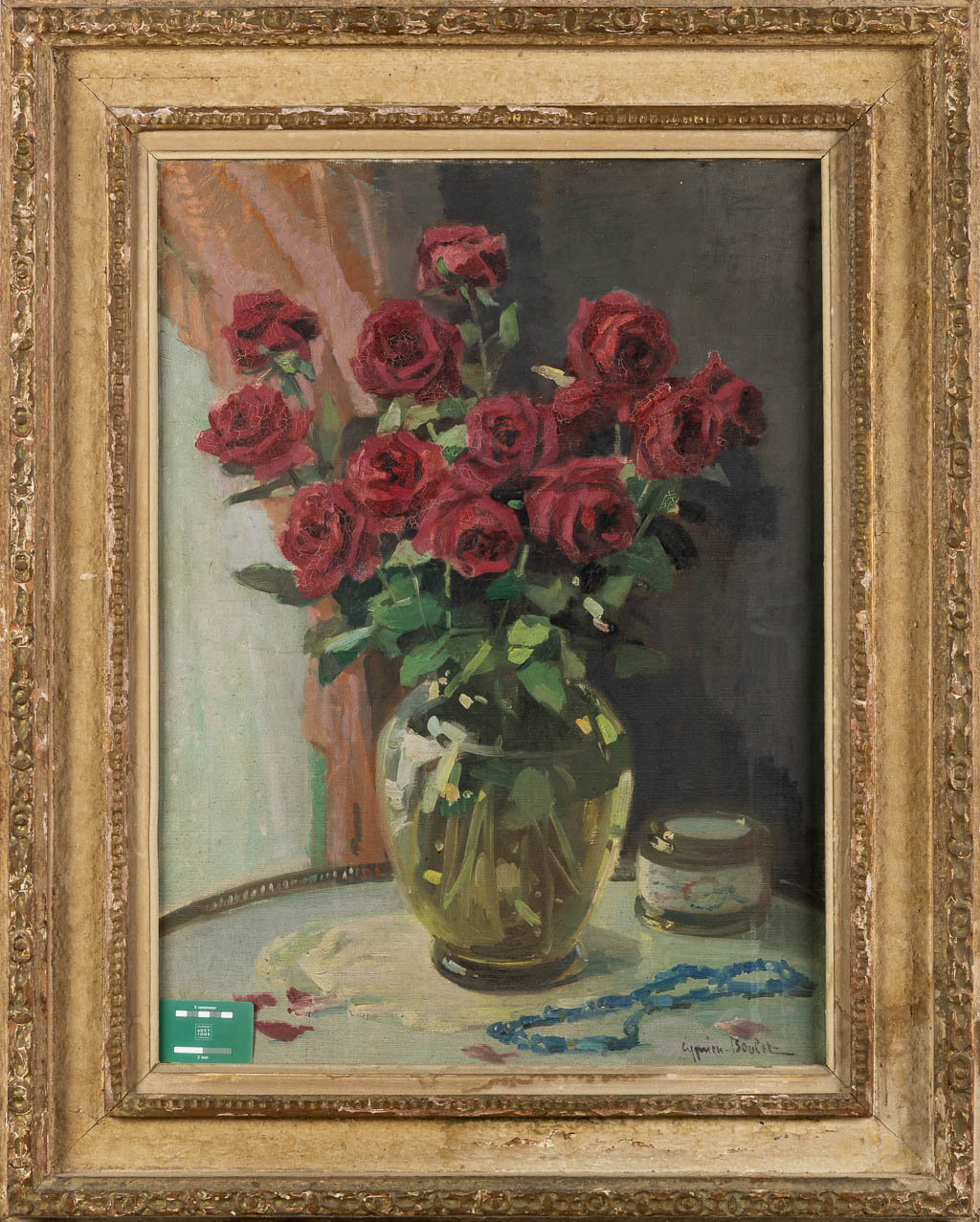 Cyprien BOULET (1877-1972) 'Flowers'. (W:60 x H:81 cm) - Image 2 of 6