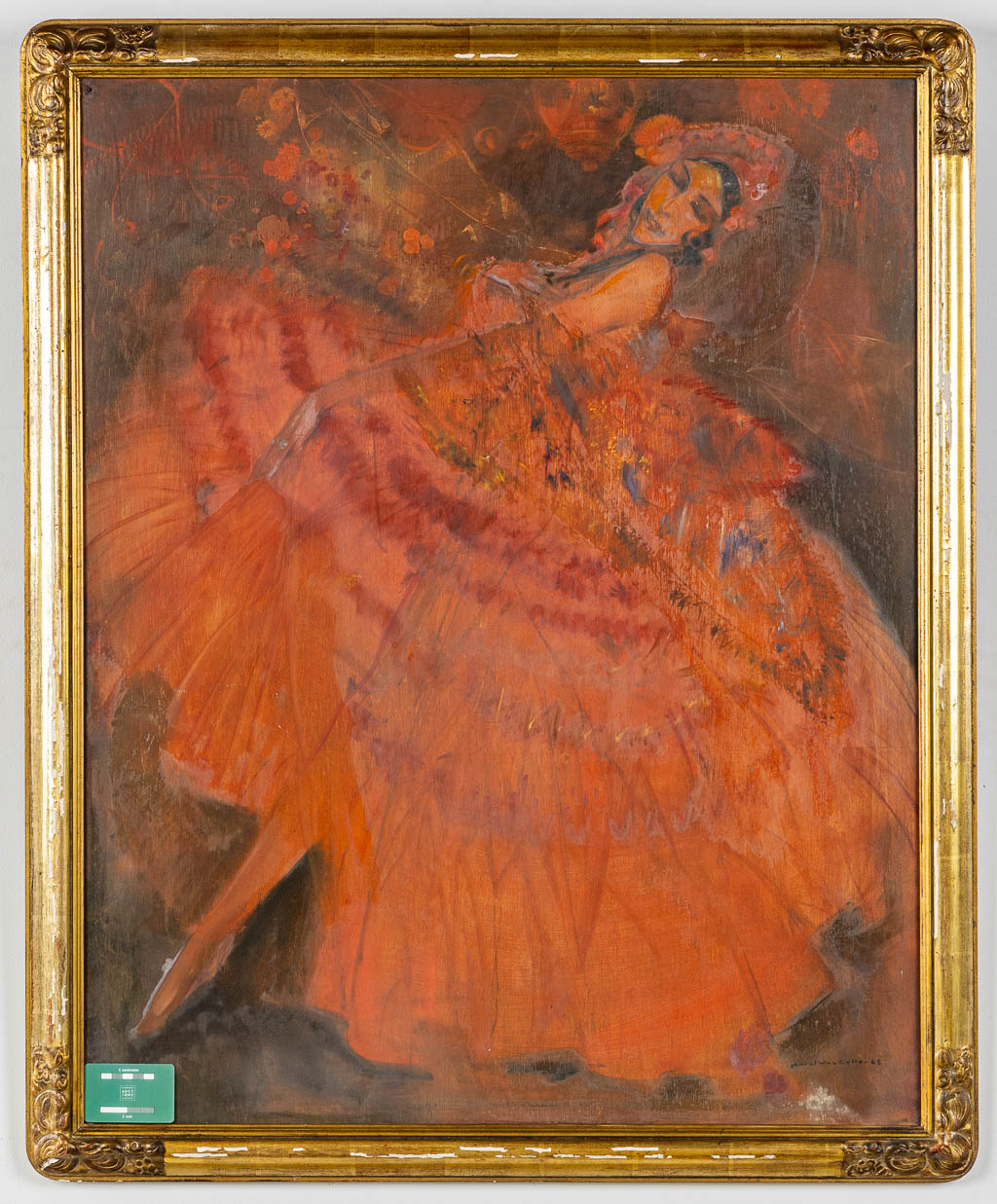 Karel VAN BELLE (1884-1959) 'Dancer'. (W:81 x H:101 cm) - Image 2 of 6