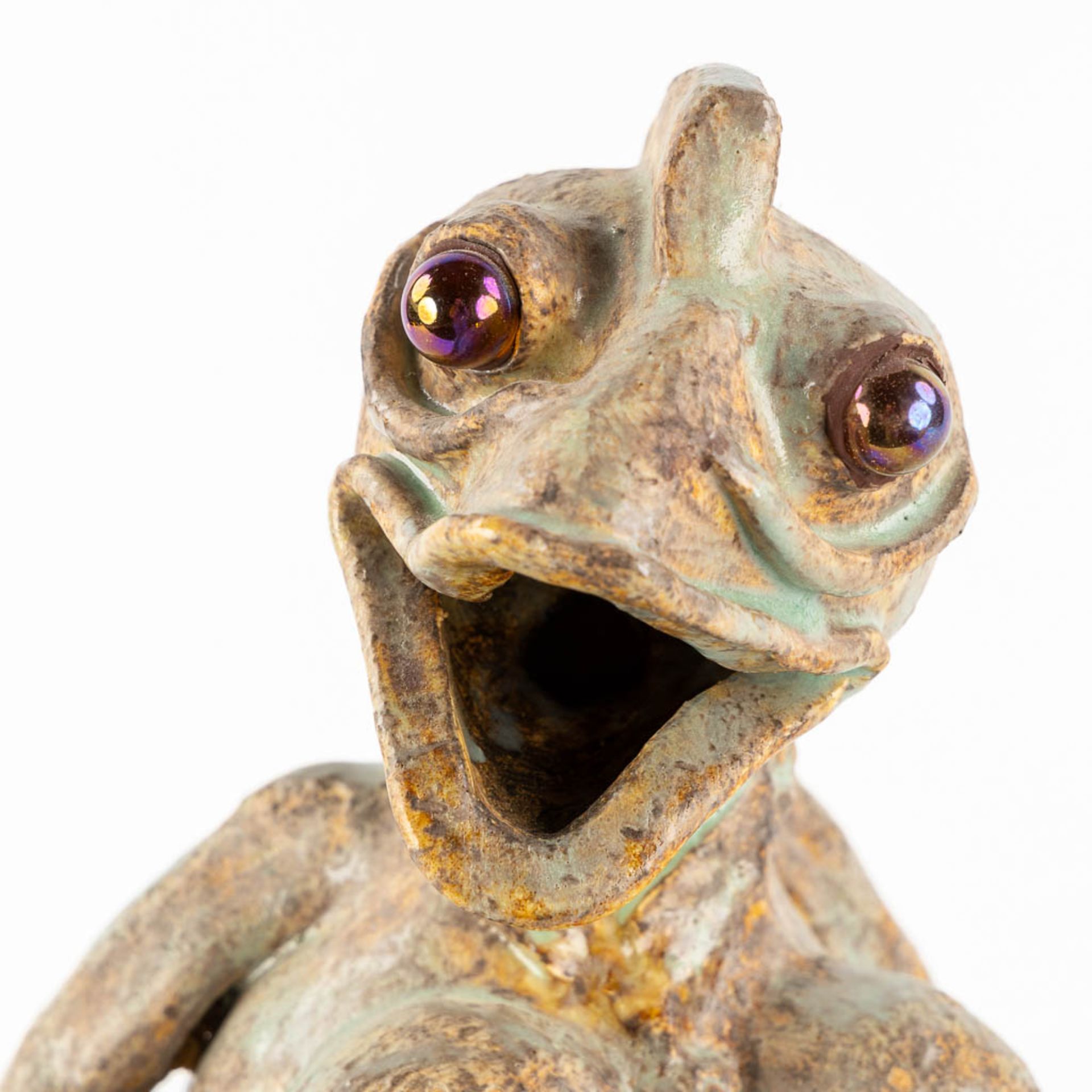 Michel HEREMAN (1933-2000) 'Frog'. (L:19 x W:20 x H:36 cm) - Bild 9 aus 10