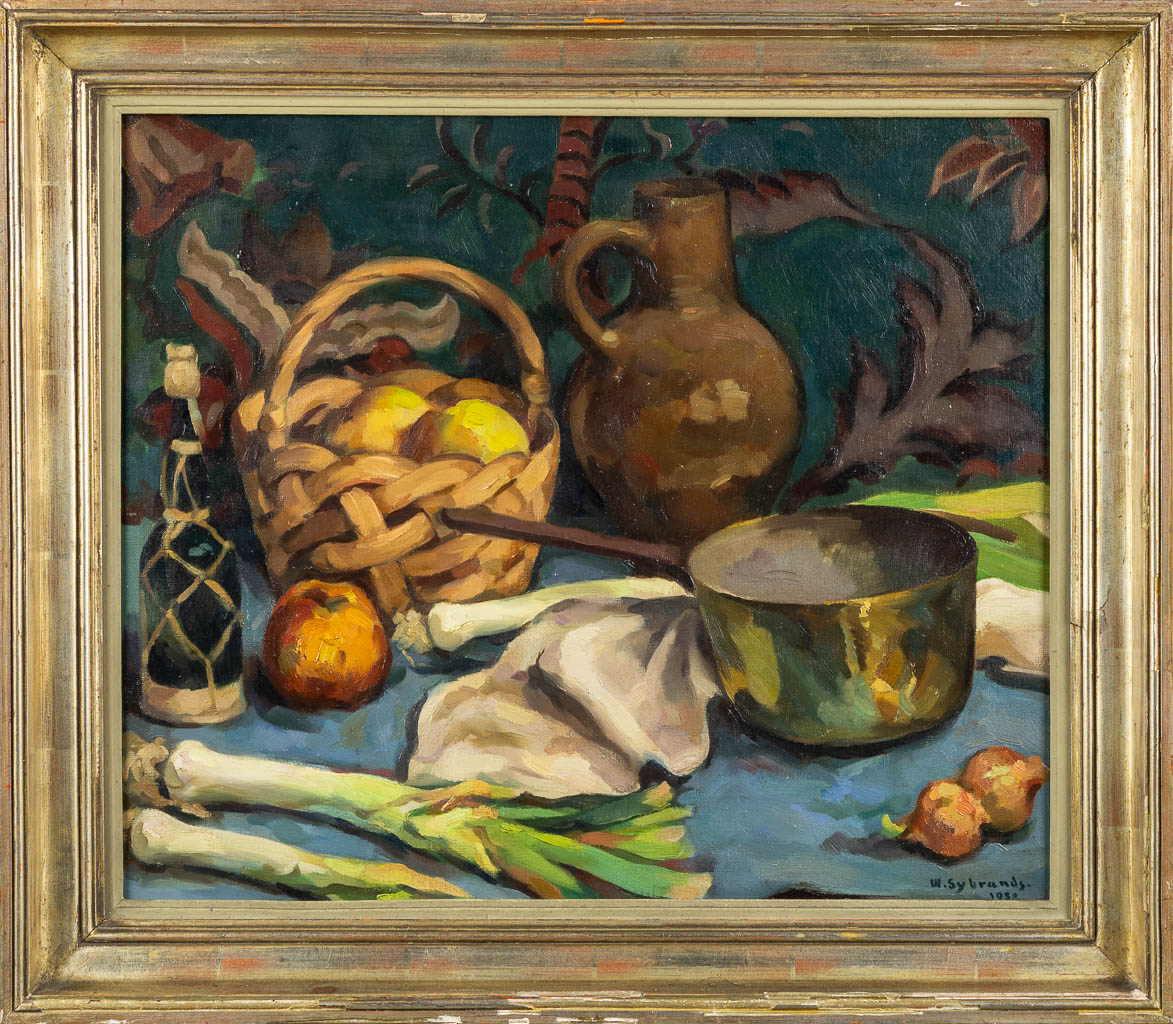 Wilfried SYBRANDS (1912-1991) 'Still life, two paintings'. (W:66 x H:56 cm) - Image 4 of 11