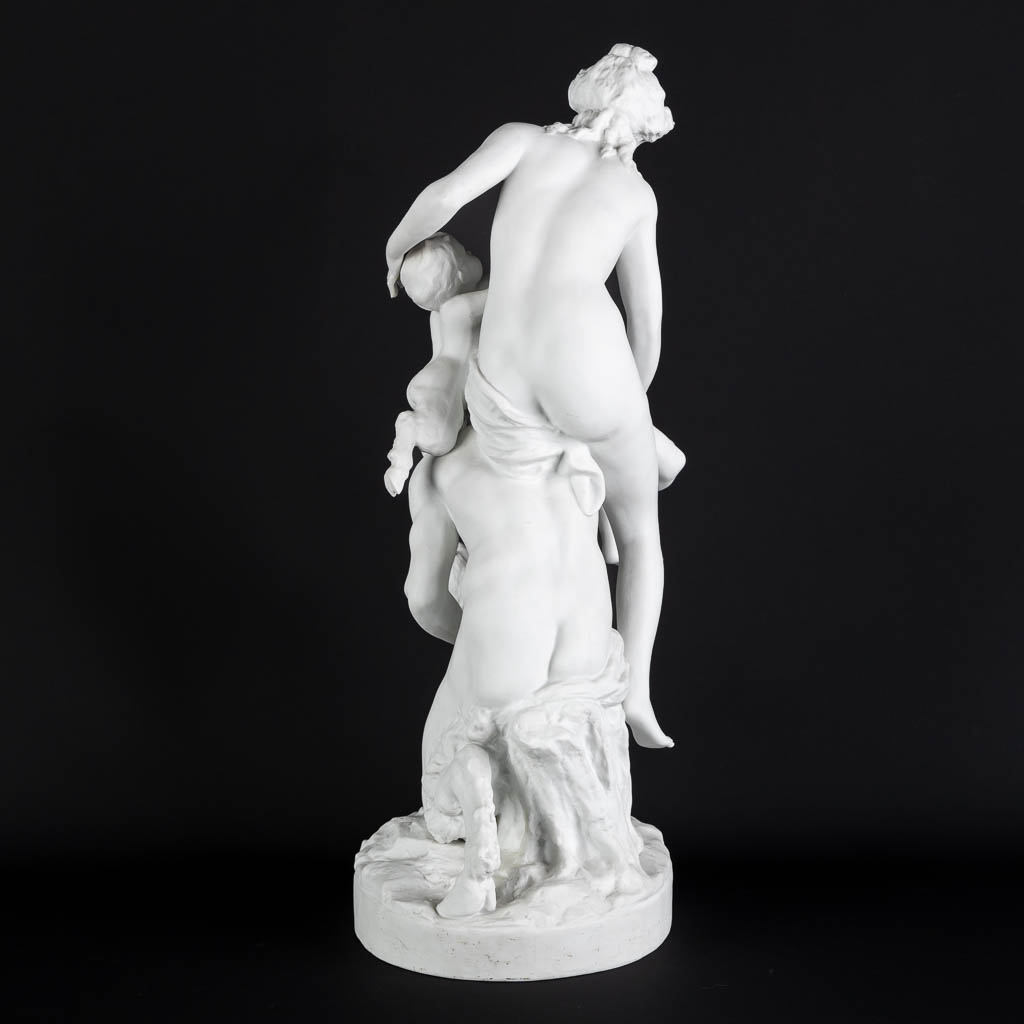 After Claude Michel, CLODION (1738-1814) 'Group with a Satyr', Sèvres marks. (L:18 x W:27 x H:51 cm) - Image 5 of 12