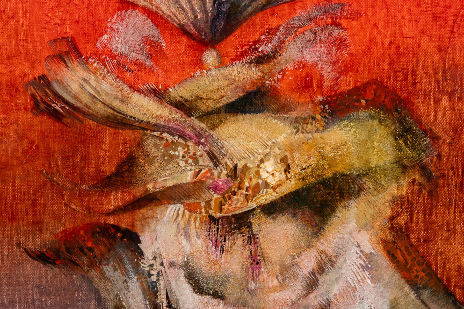Pierre Willy DE MUYLDER (1921-2013) 'Iris'. (W:97 x H:130 cm) - Bild 5 aus 7