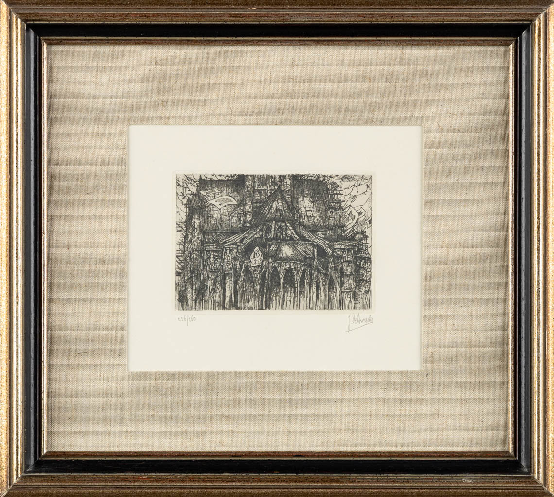 Jules DE BRUYCKER (1870-1945) 'Two etchings'. (W:15,8 x H:24 cm) - Image 4 of 11