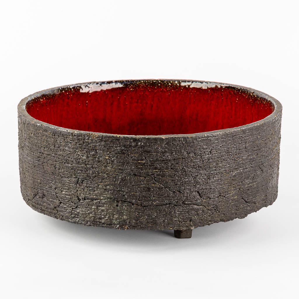 Jan NOLF (1931-1999) 'Brutalist bowl' glazed ceramics. (H:15 x D:35 cm) - Image 4 of 9