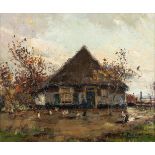 Henri PAUWELS (1903-1983) 'The Farm'. (W:60 x H:50 cm)
