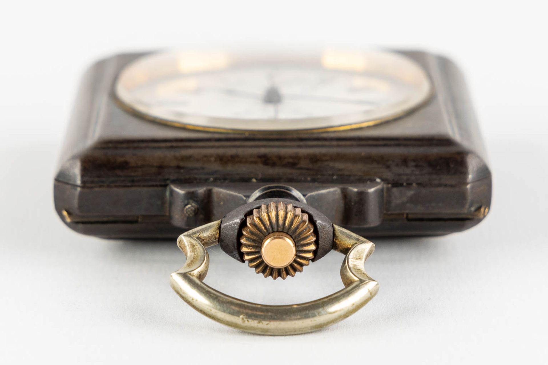 An antique 'Chronograph' pocket watch, first half of the 20th C. (W:6,4 x H:10 cm) - Bild 6 aus 11