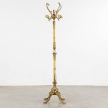 A coathanger, onyx and brass. Circa 1950. (L:40 x W:40 x H:180 cm)