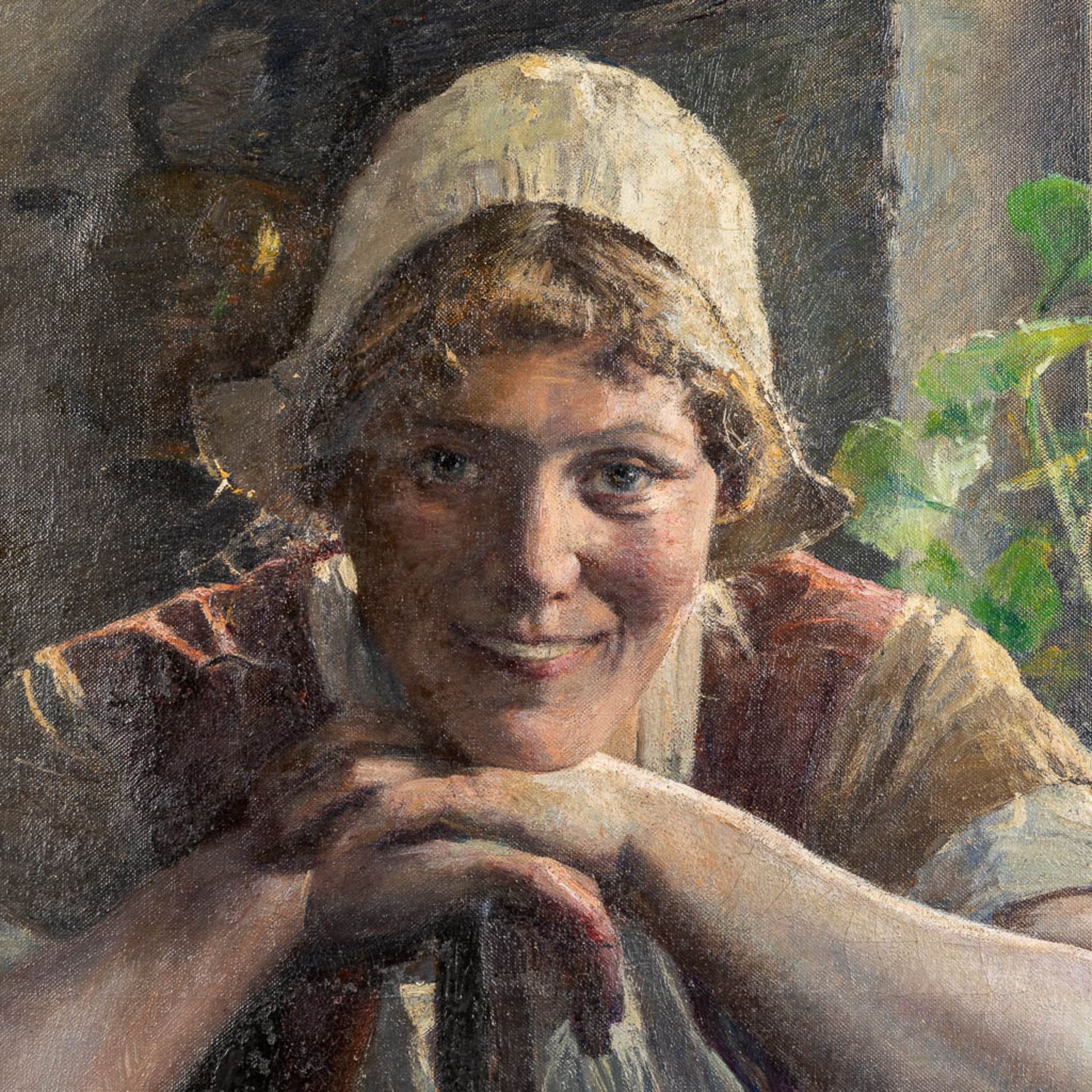Aloïs BOUDRY (1851-1938) 'Portrait of a lady'. (W:70 x H:90 cm) - Bild 4 aus 6
