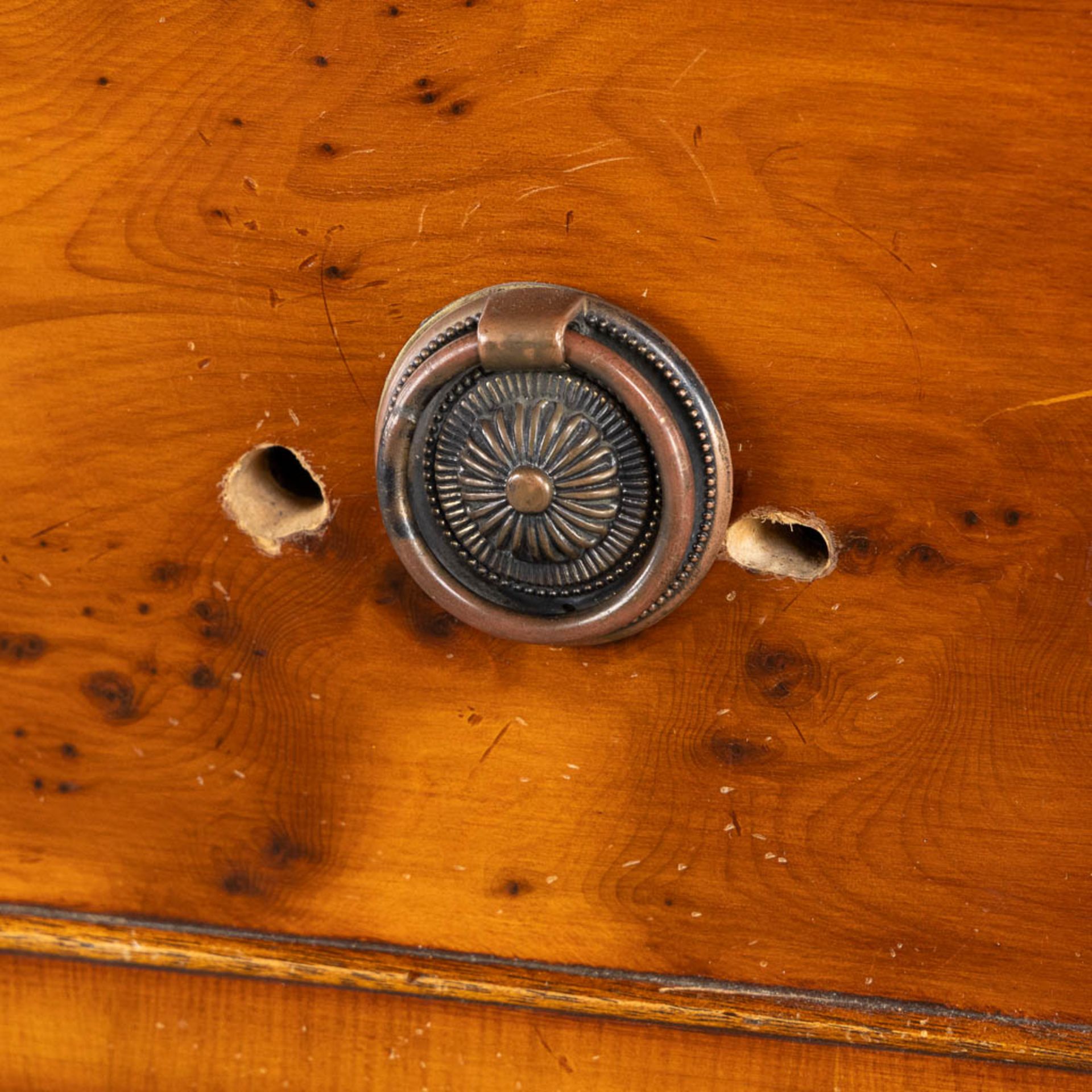 An armory cabinet/safe, metal mounted with wood. Circa 1980. (L:34 x W:60 x H:139 cm) - Image 8 of 13