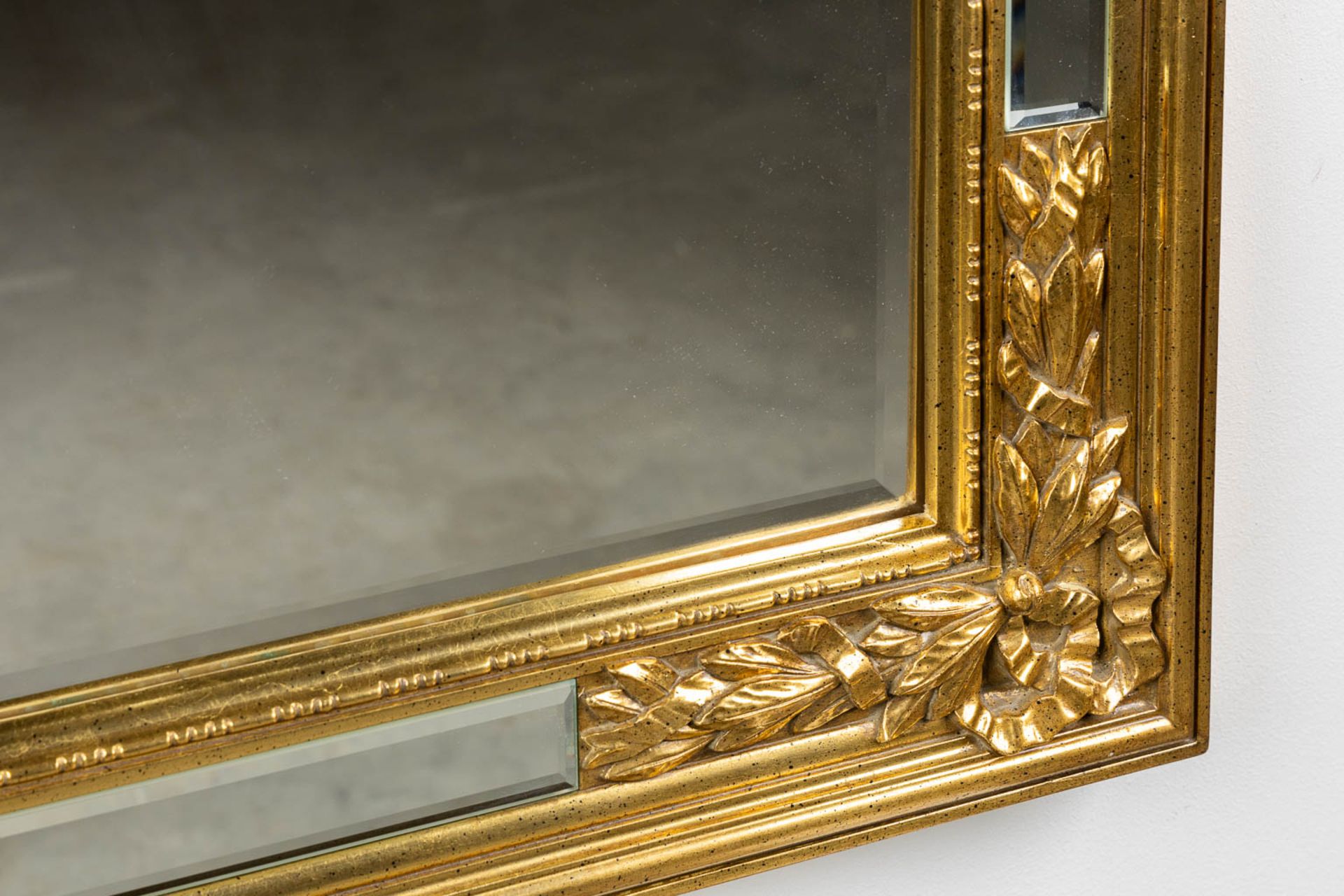 Deknudt, two large rectangular mirrors. Gilt wood. (W:128 x H:90 cm) - Image 6 of 10