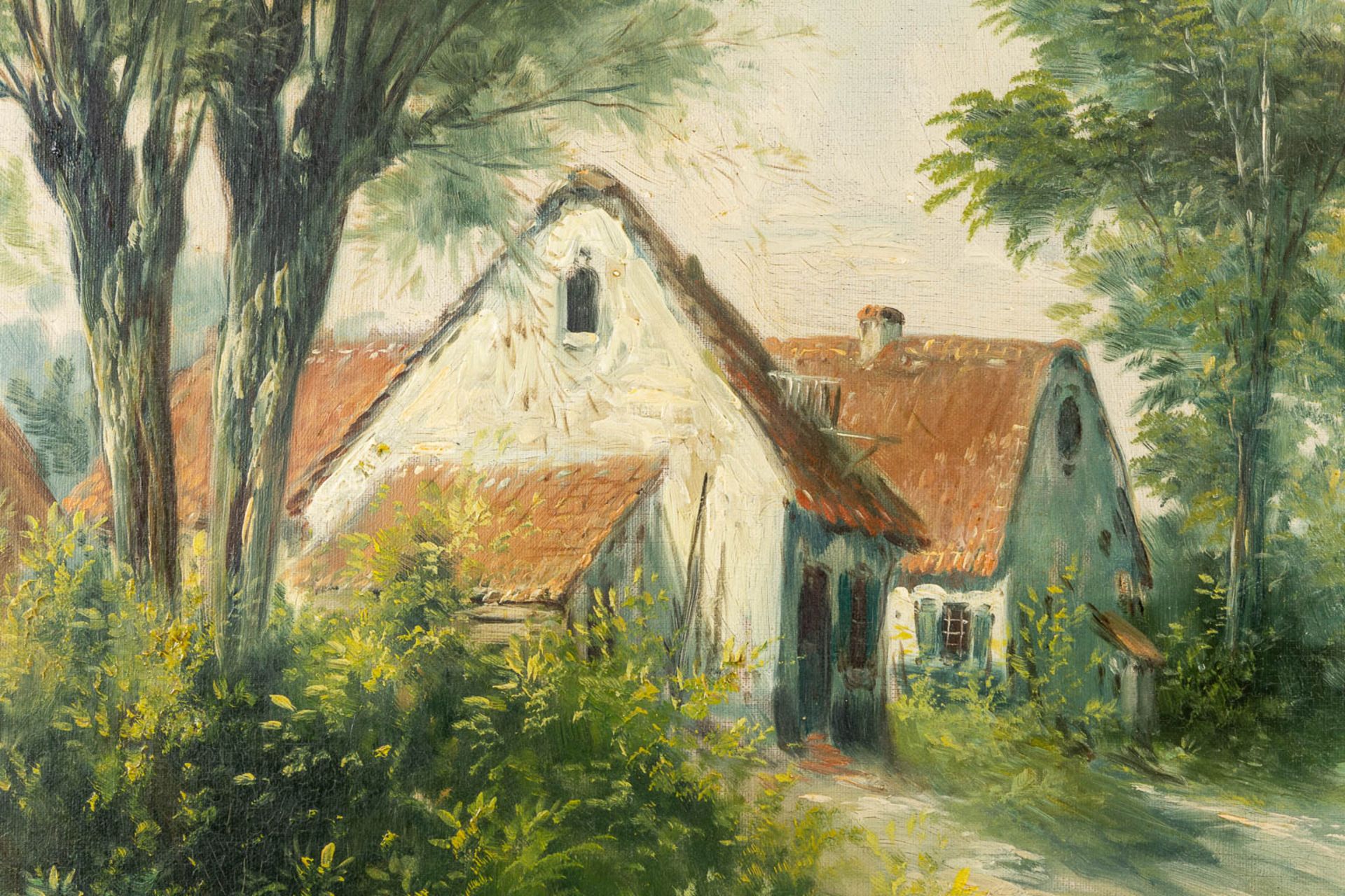 Paul SCHOUTEN (1860-1922) 'Farm landscape'. (W:120 x H:83 cm) - Bild 5 aus 9