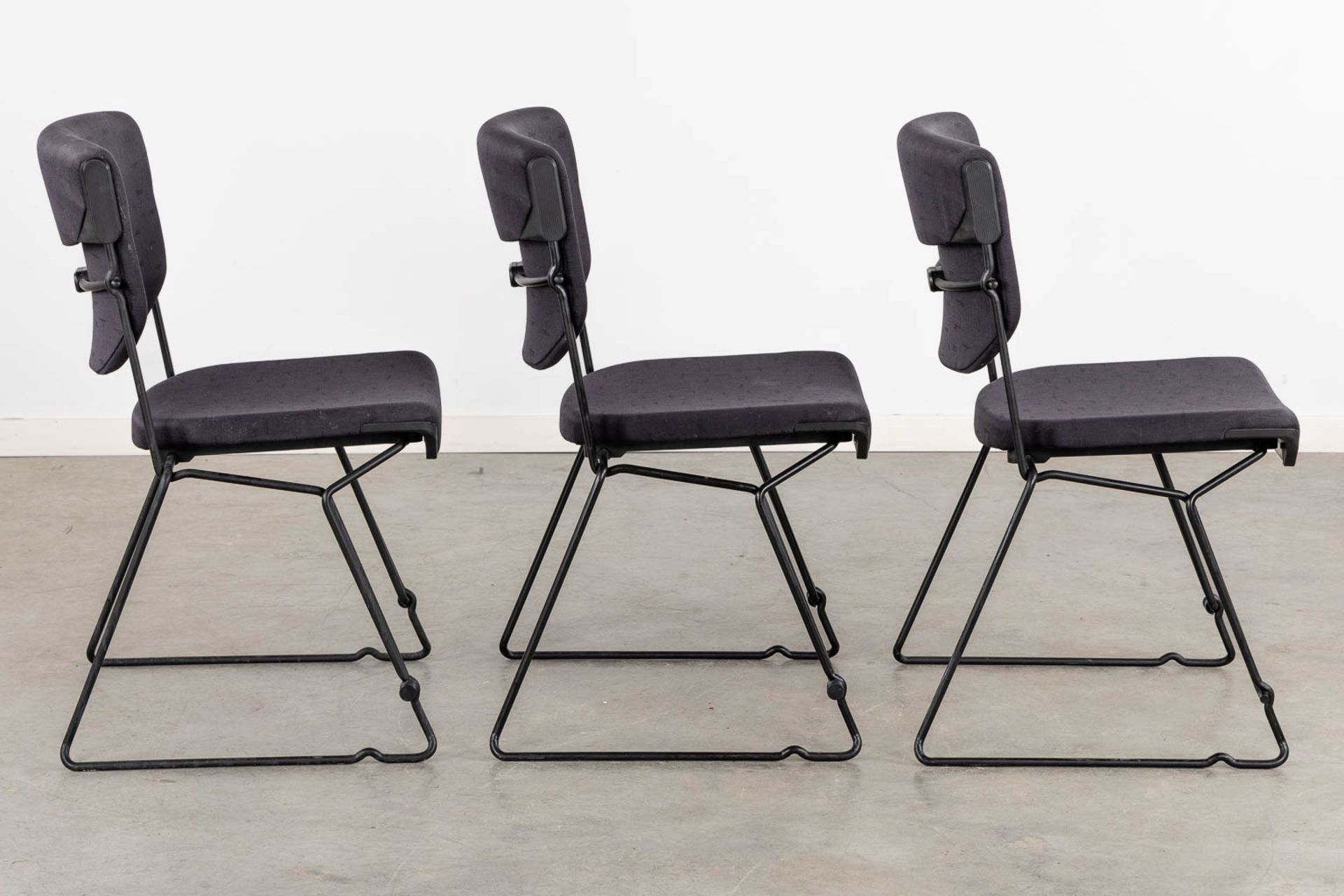 Albert STOLL (XX) Three Chairs, for Giroflex. (L:53 x W:53 x H:83 cm) - Bild 6 aus 11