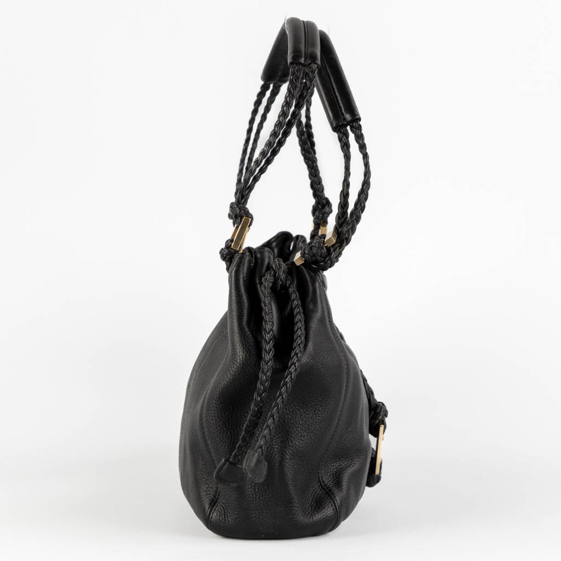 Delvaux Eugène PM, a black leather handbag. (W:38 x H:26 cm) - Bild 7 aus 19