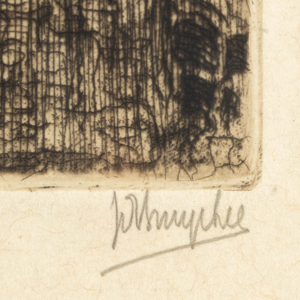 Jules DE BRUYCKER (1870-1945) 'Two etchings'. (W:15,8 x H:24 cm) - Image 10 of 11