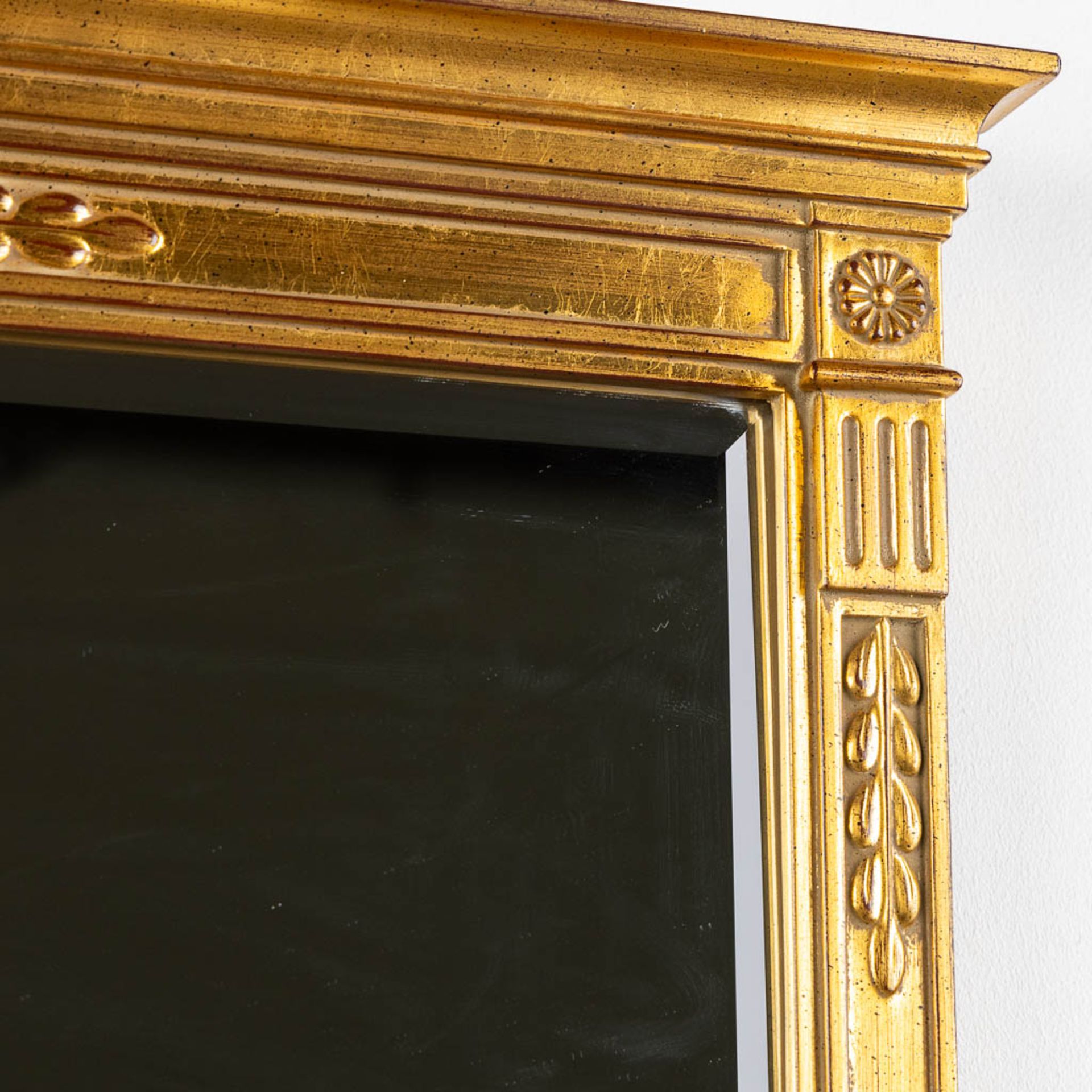 Deknudt, a mirror, gilt wood in Empire style. (W:74 x H:102 cm) - Bild 4 aus 8