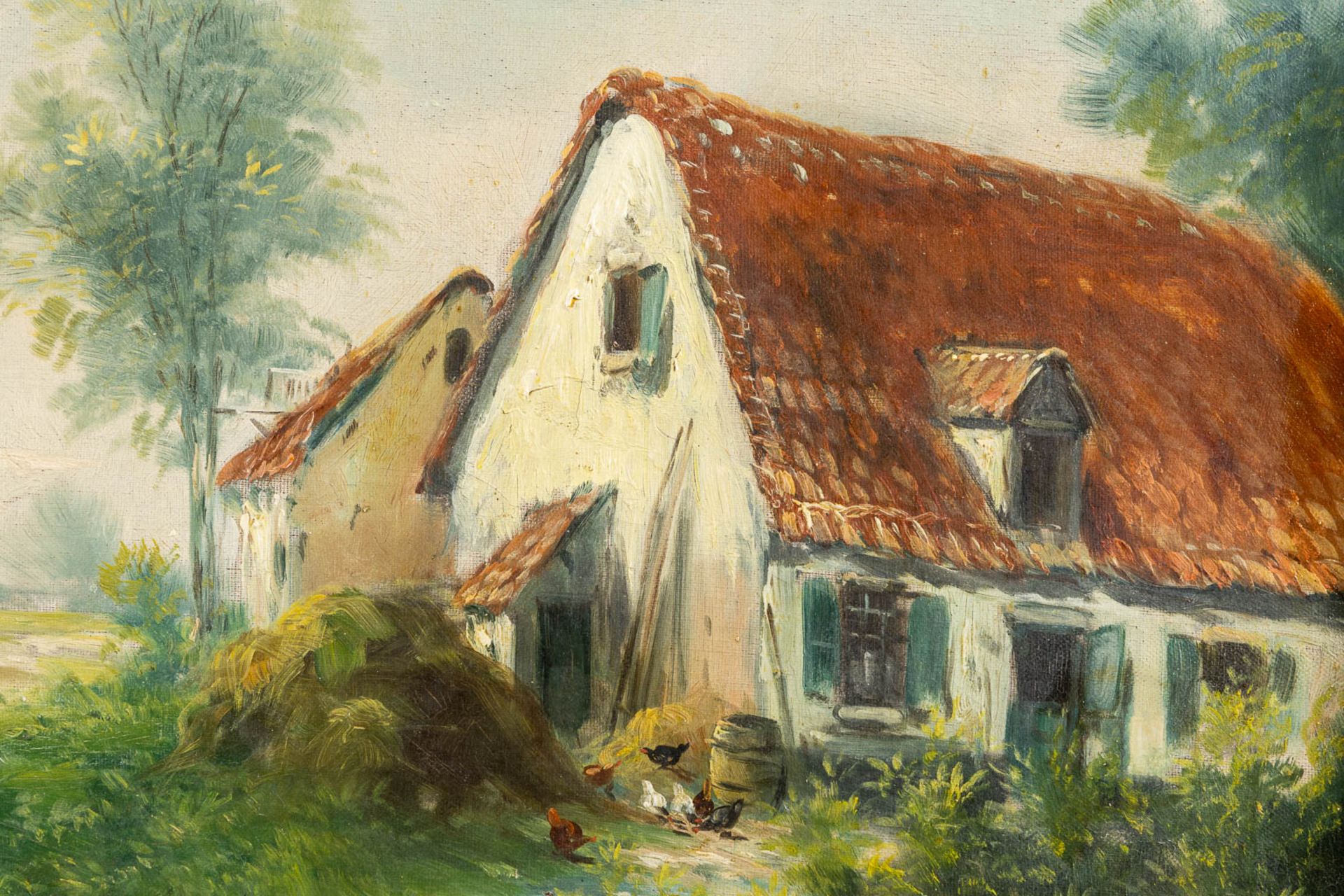 Paul SCHOUTEN (1860-1922) 'Farm landscape'. (W:120 x H:83 cm) - Bild 6 aus 9