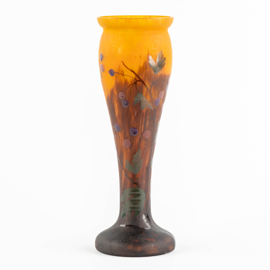 Mado, Nancy, a pate de verre vase. (H:30 x D:10 cm) - Image 4 of 9