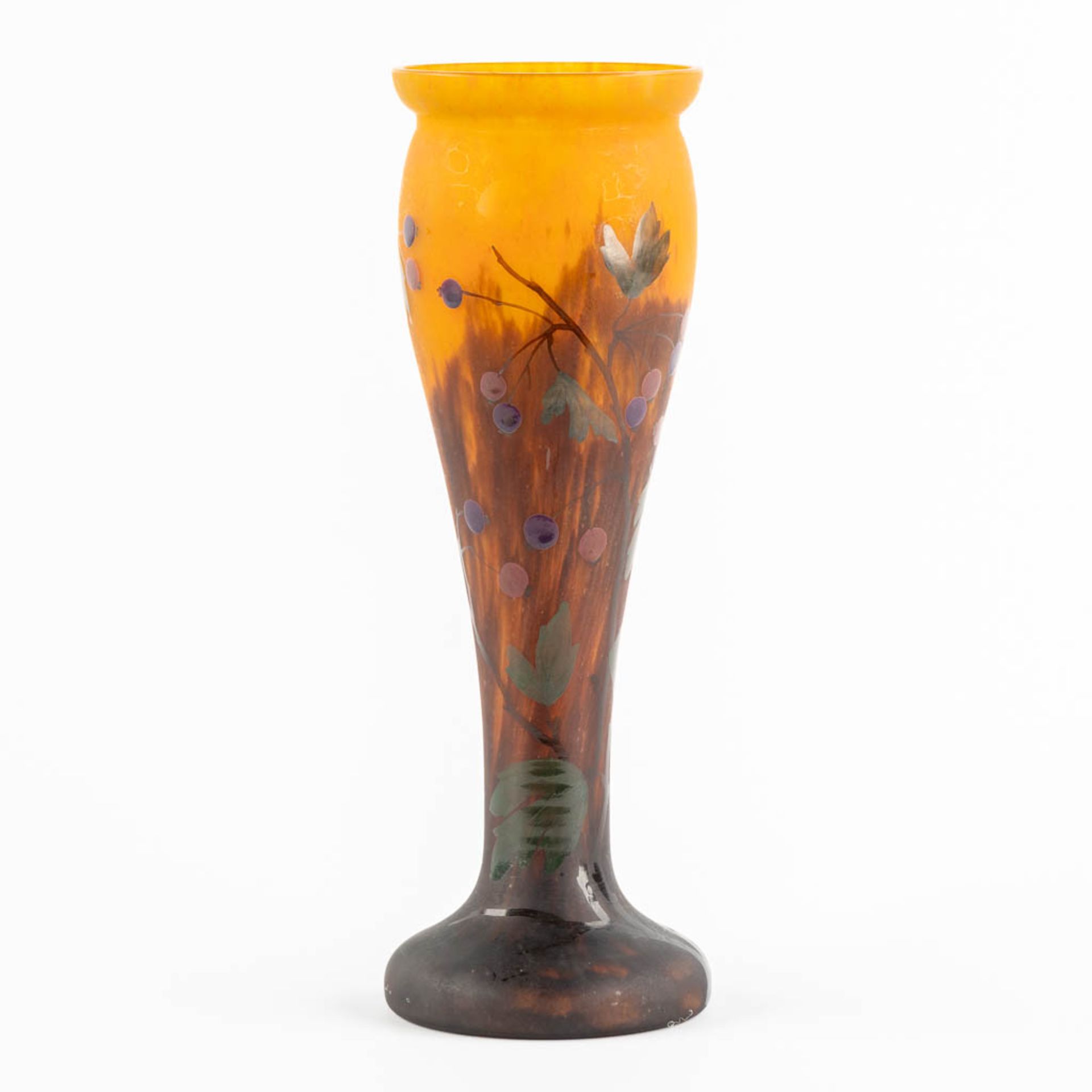 Mado, Nancy, a pate de verre vase. (H:30 x D:10 cm) - Bild 4 aus 9