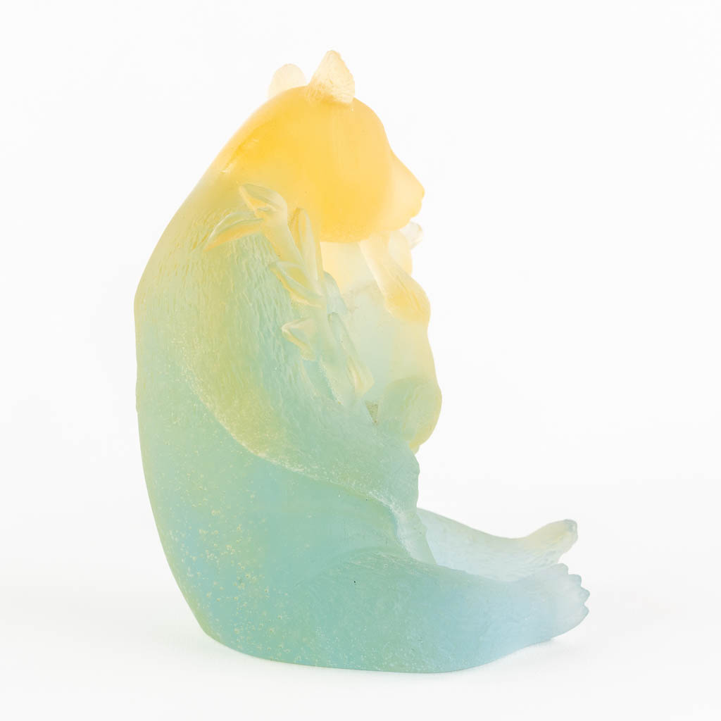 Daum, France 'Bear with a cub' pate de verre glass. (L:12 x W:11,5 x H:15,5 cm) - Bild 6 aus 9