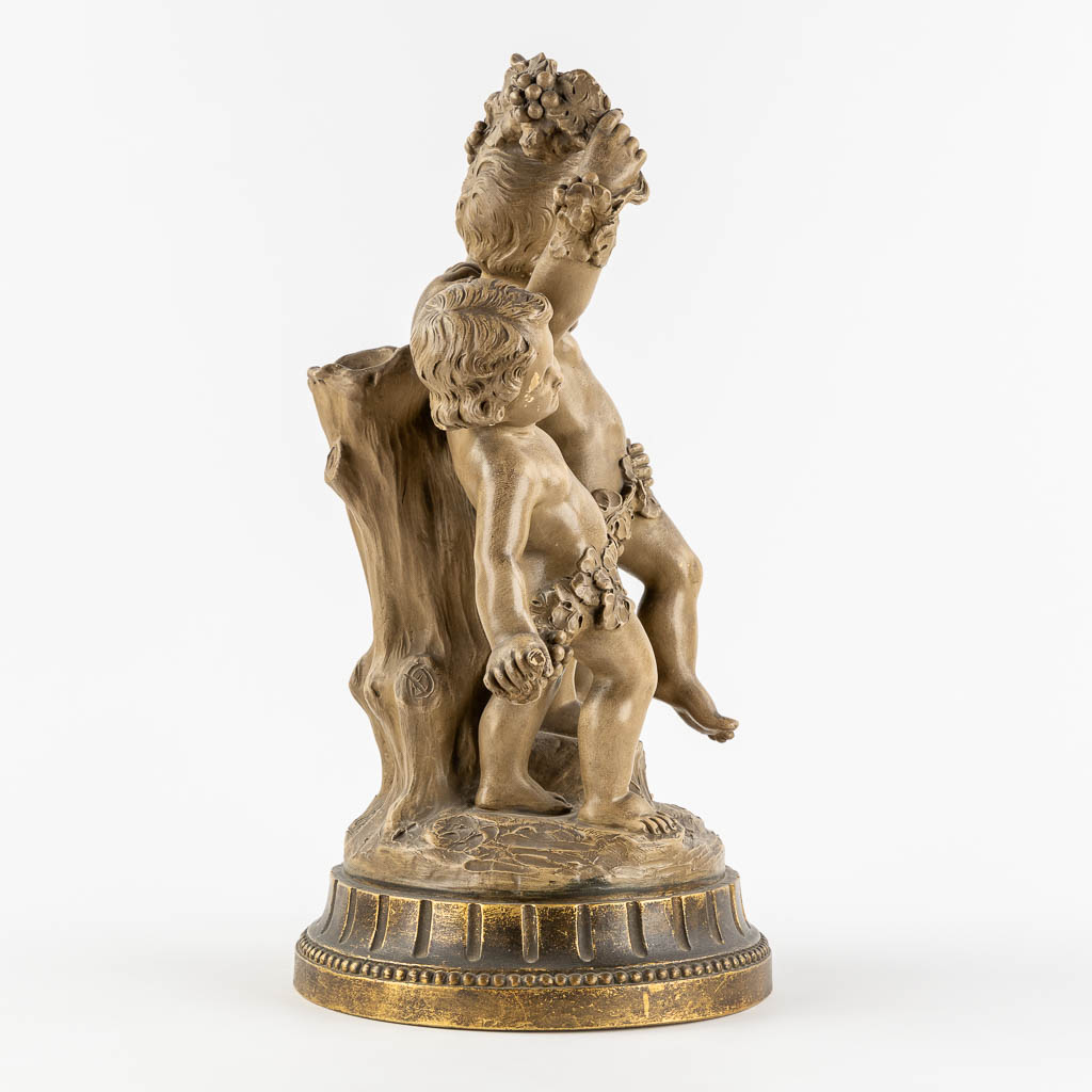 Pierre BALESTRA (XIX-XX) 'Bacchanal scène'. (L:28 x W:26 x H:50 cm) - Image 6 of 13