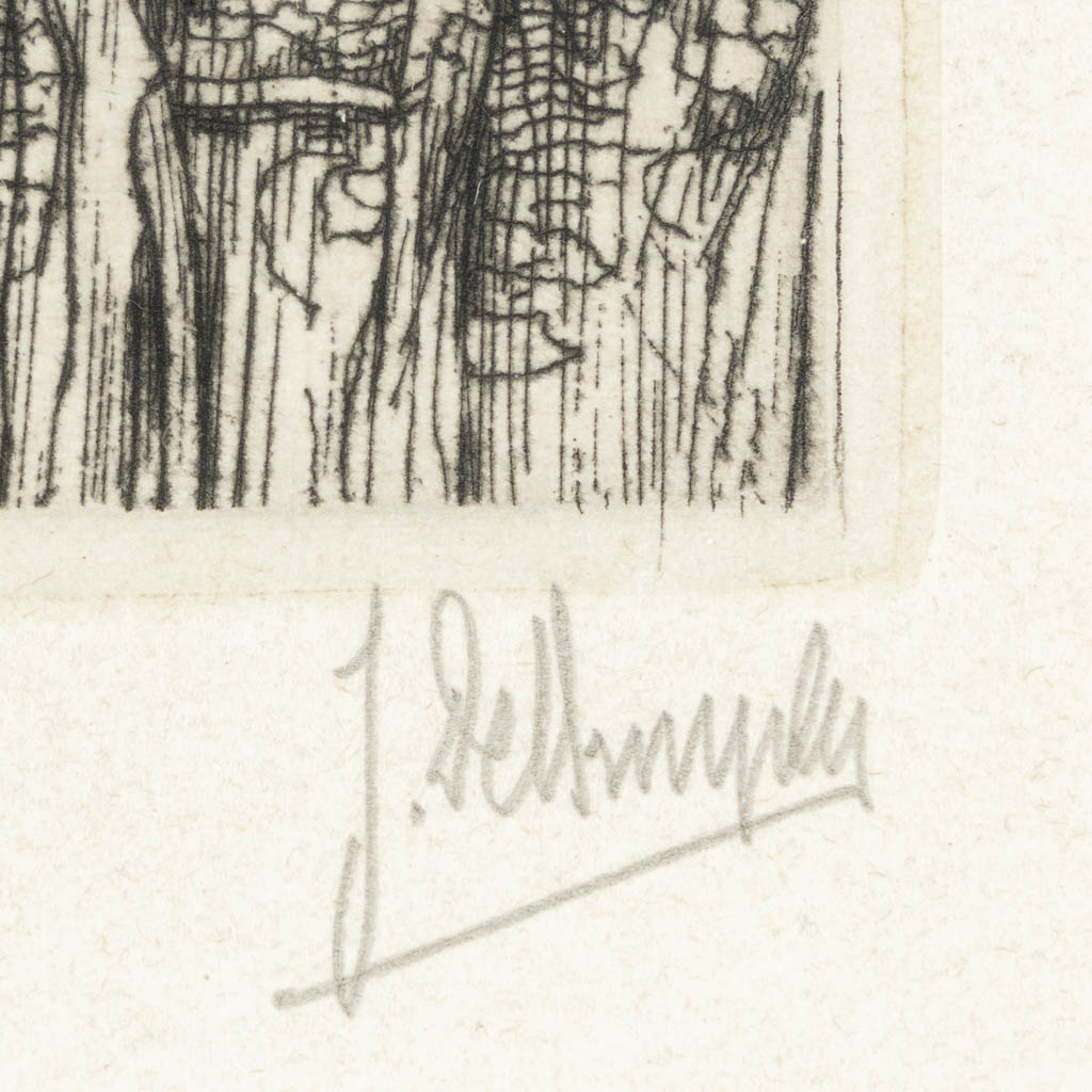 Jules DE BRUYCKER (1870-1945) 'Two etchings'. (W:15,8 x H:24 cm) - Image 7 of 11