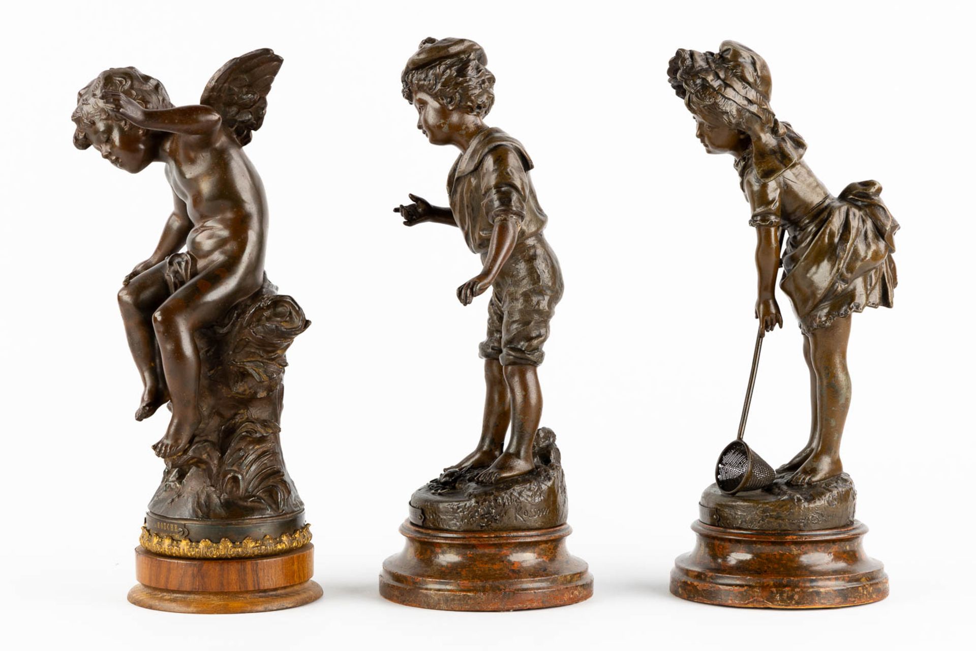Five Spelter figurines, Circa 1900. (H:67 cm) - Bild 13 aus 17