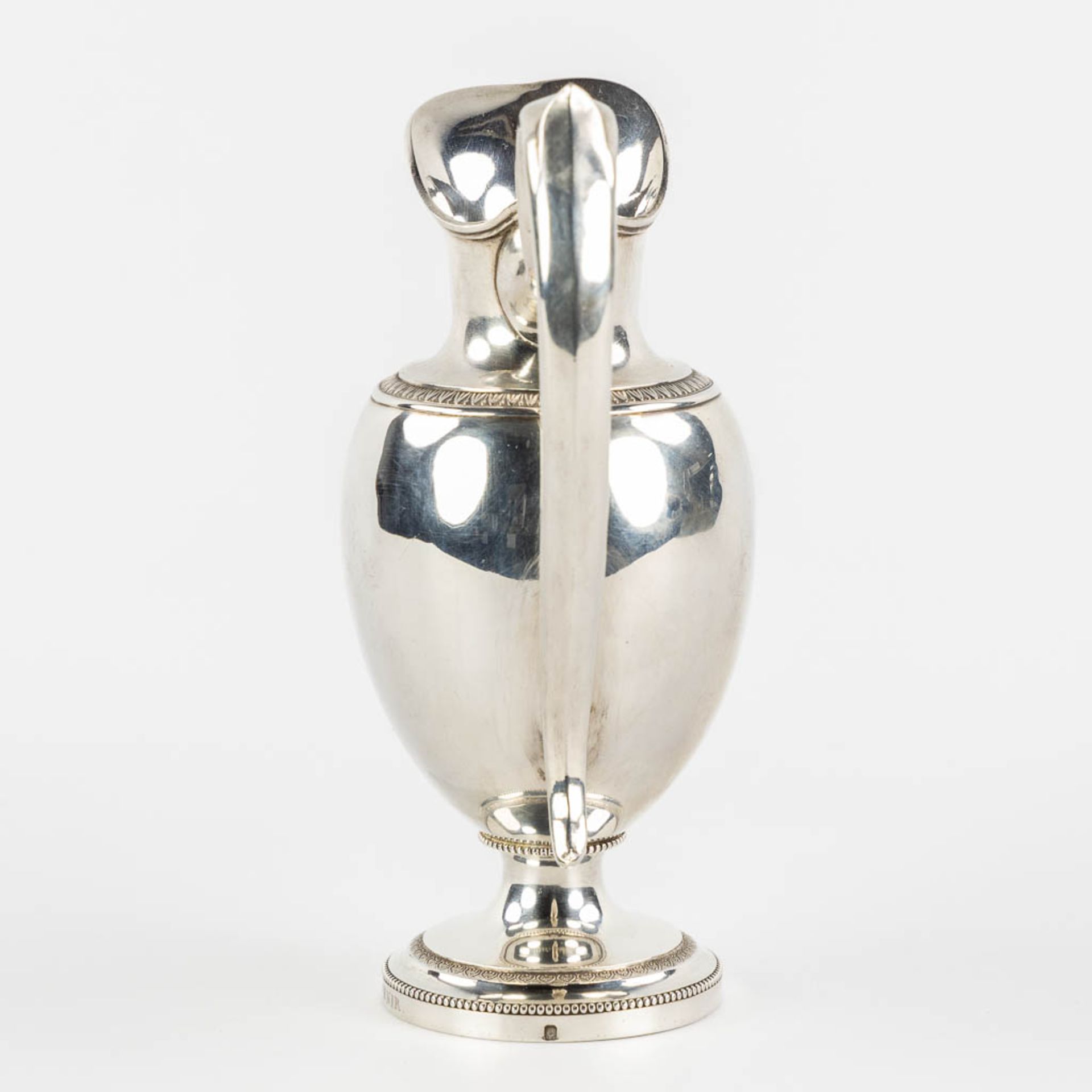 Carolus De Pape (1763-1840) 'Pitcher' silver, Bruges, Belgium, circa 1832 and 1840. (L:8 x W:13 x H: - Image 5 of 11