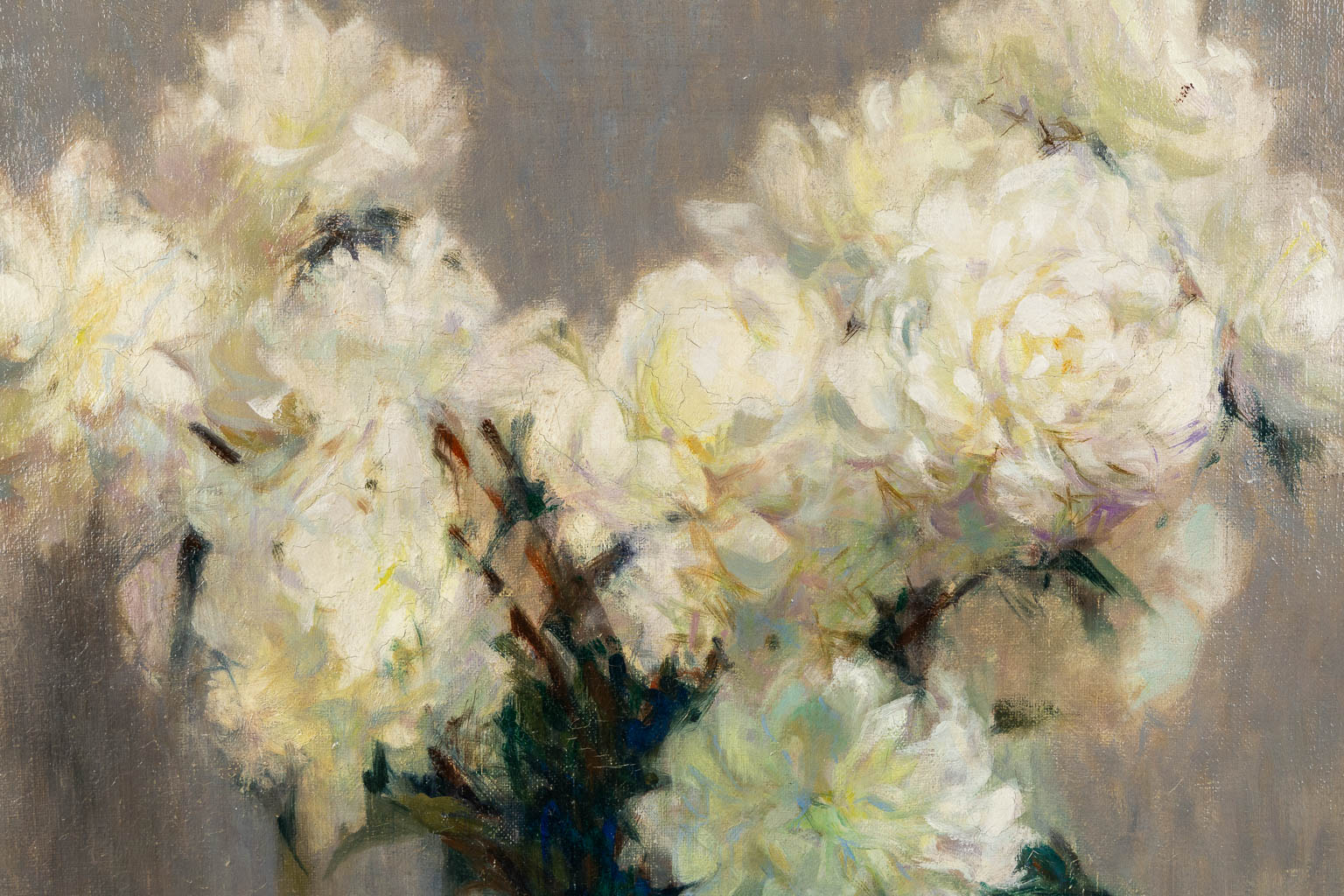 Jacques BILLE (1880-c.1943) 'Flowers' 1920. (W:50 x H:61 cm) - Image 4 of 7