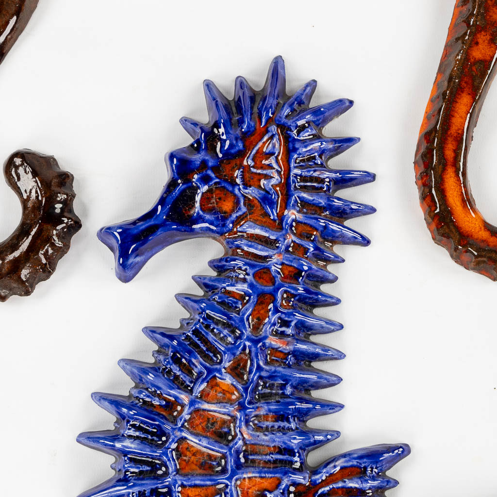 A decorative collection of ceramic Seahorses, circa 1960-1980. (H:52 cm) - Image 5 of 9