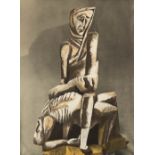 Ossip ZADKINE (1890-1967) 'Pieta'. (W:38 x H:52 cm)