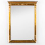 Deknudt, a mirror, gilt wood in Empire style. (W:74 x H:102 cm)