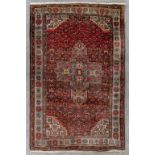 An Oriental hand-made carpet, Hamadan. (L:197 x W:127 cm)