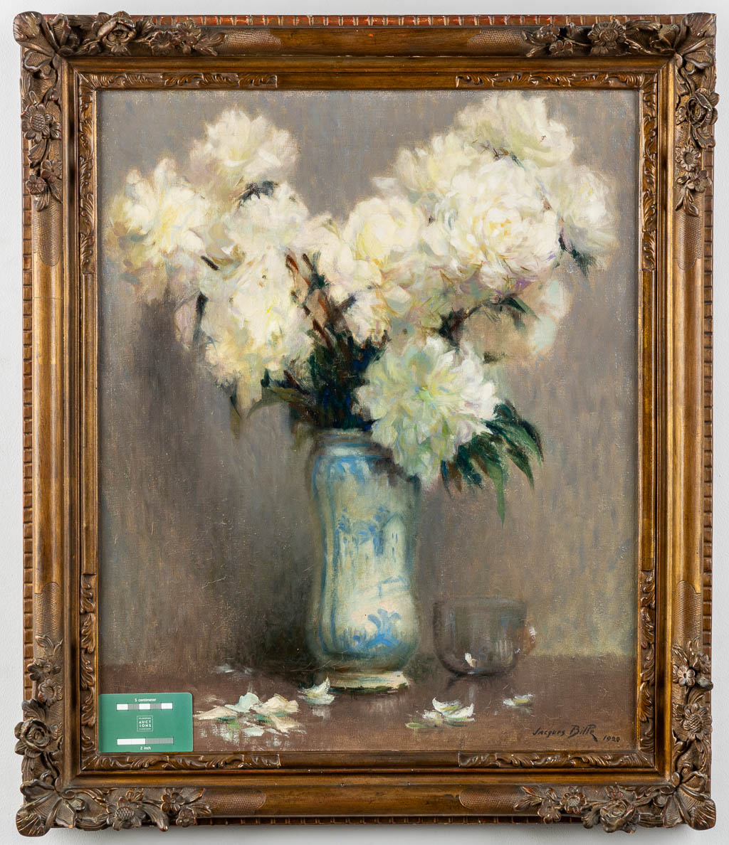 Jacques BILLE (1880-c.1943) 'Flowers' 1920. (W:50 x H:61 cm) - Image 2 of 7