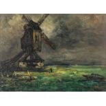 Armand JAMAR (1870-1946) 'Windmill' 1935. (W:75 x H;55 cm)