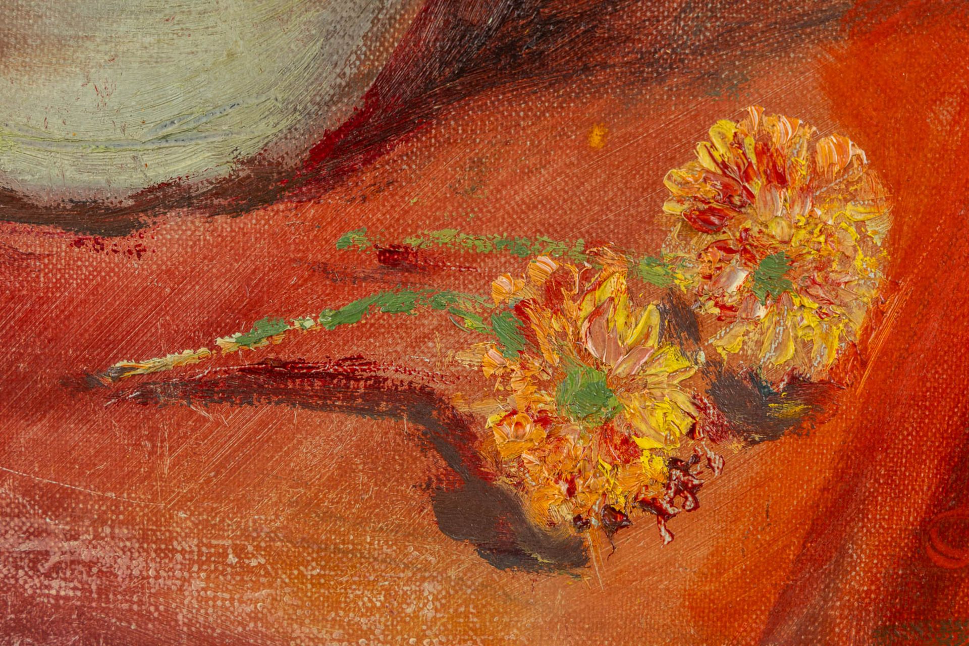 Oscar HOGE (1884-1965) 'Flowers' 1950. (W:60 x H:70 cm) - Bild 5 aus 7