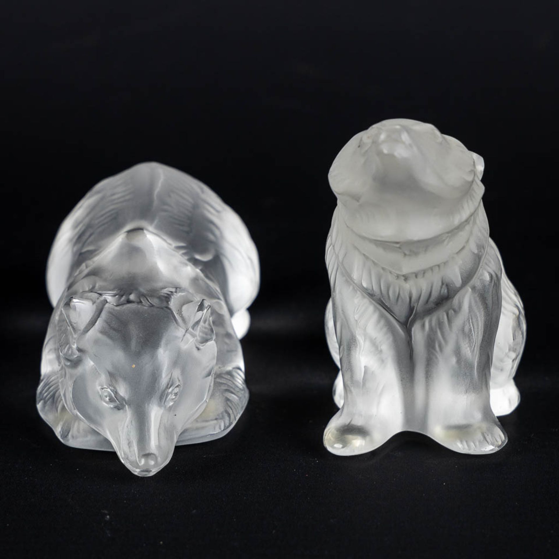 Lalique France, Two bears. (L:4,5 x W:7,5 x H:8 cm) - Bild 3 aus 10