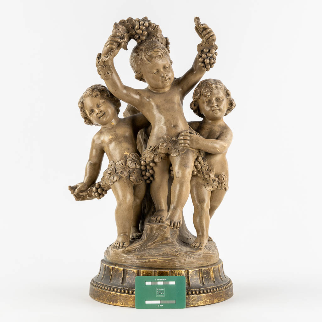 Pierre BALESTRA (XIX-XX) 'Bacchanal scène'. (L:28 x W:26 x H:50 cm) - Image 2 of 13