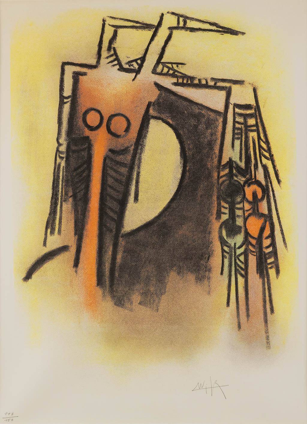 Wifredo LAM (1902-1982) 'Two Lithographs' 118/150 (2x). (W:63 x H:87 cm) - Image 5 of 11