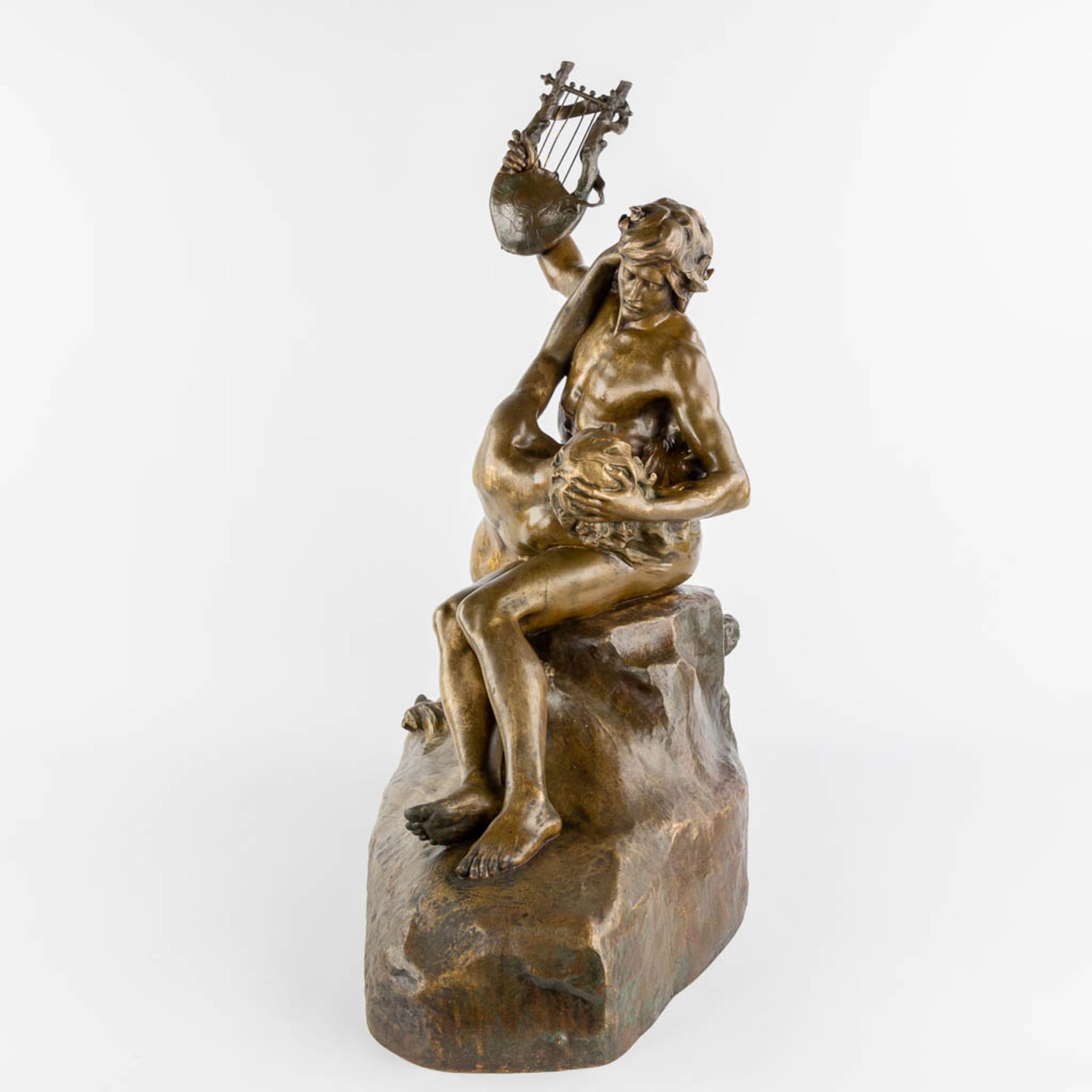 Emmanuel HANNAUX (1855-1934) 'Le Poète et la Sirène' (L:30 x W:70 x H:77 cm) - Image 4 of 13