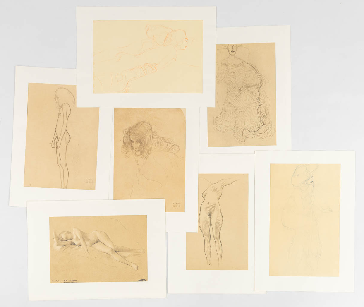 Gustav KLIMT (1862-1918) '25 drawings selected and interpreted by Alice Strobl', complete. (L:61 x W - Bild 5 aus 6