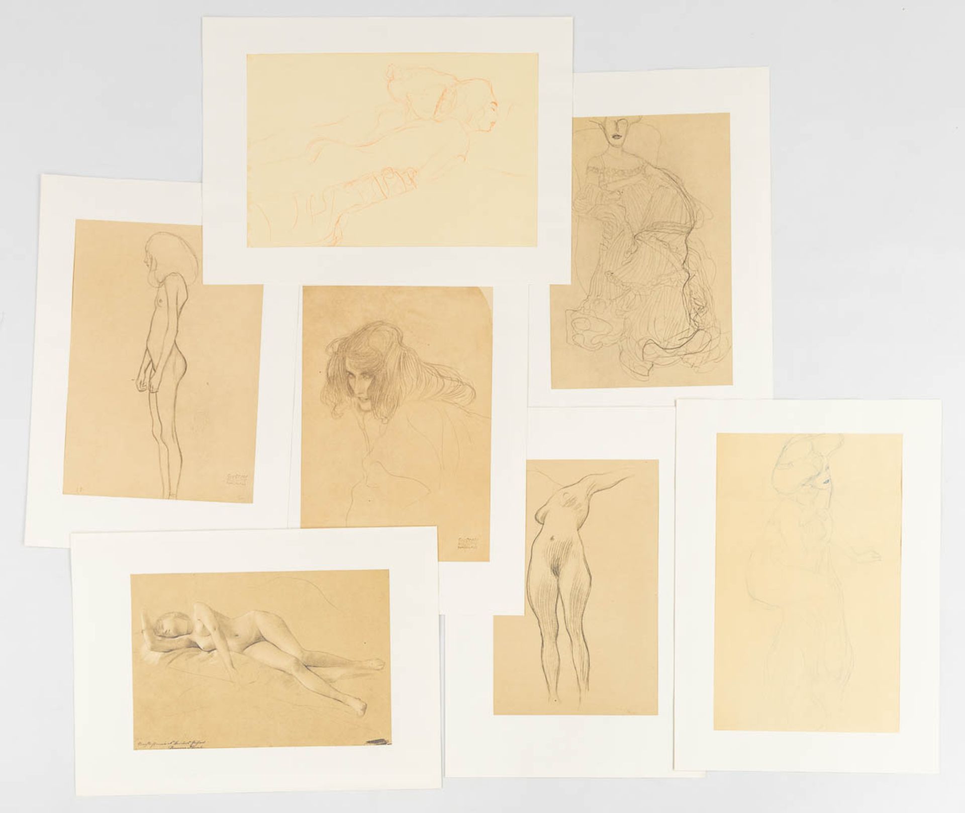 Gustav KLIMT (1862-1918) '25 drawings selected and interpreted by Alice Strobl', complete. (L:61 x W - Image 5 of 6