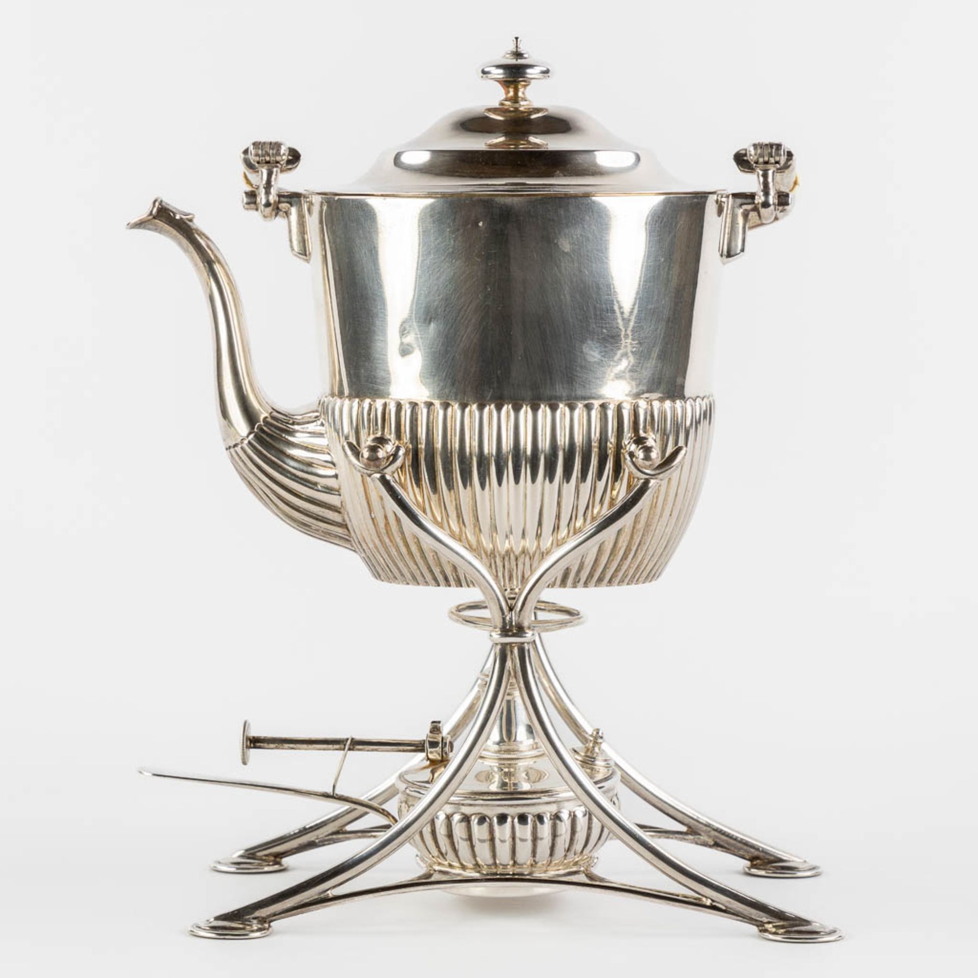 A coffee pot, inkpot and ink blotter, Sweden, silver. 1,815kg. (L:15 x W:25 x H:35 cm) - Image 12 of 18