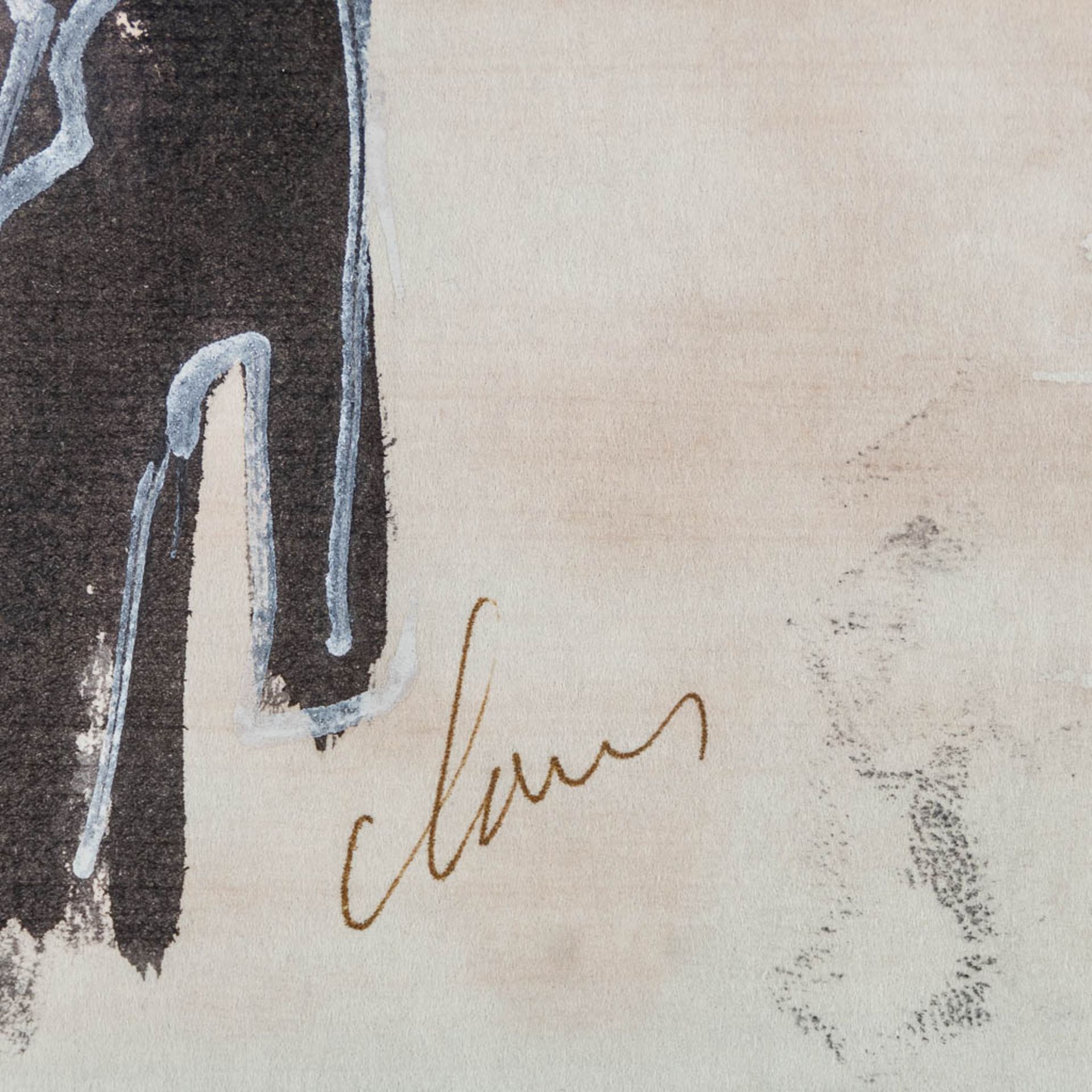 Hugo CLAUS (1929-2008) 'Two figures'. (W:24 x H:20 cm) - Bild 4 aus 5